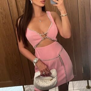 Majorelle Matteson Mini Dress in Bubblegum Pink 🫧